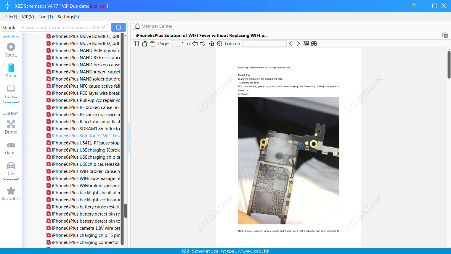 IPhone6sPlus Solution Of WIFI Fever Without Replacing WIFI